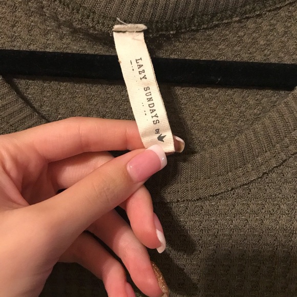 Lazy Sundays Cold Shoulder Sweater - Picture 7 of 7